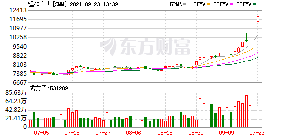 硅铁主力涨幅超1% 市场始终担心海外政策的冲击